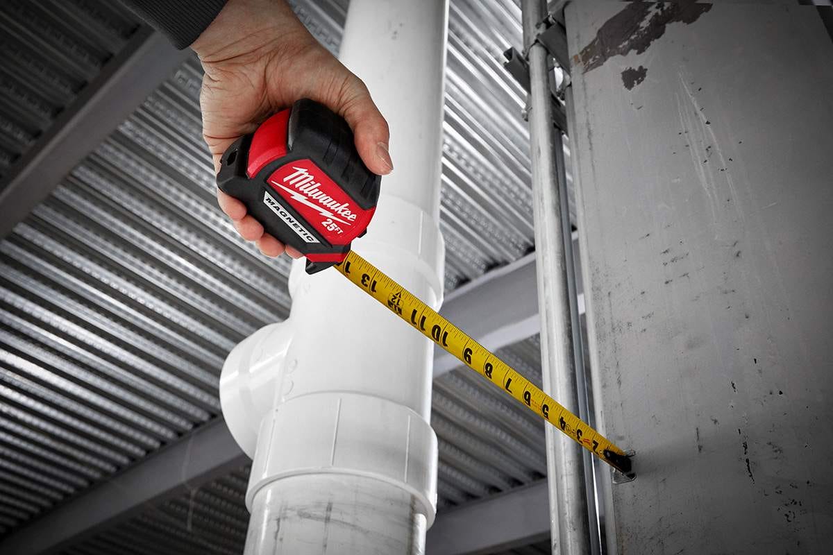 Milwaukee 48-22-0325G 25-Foot Compact Magnetic Tape Measure, 2-Pack