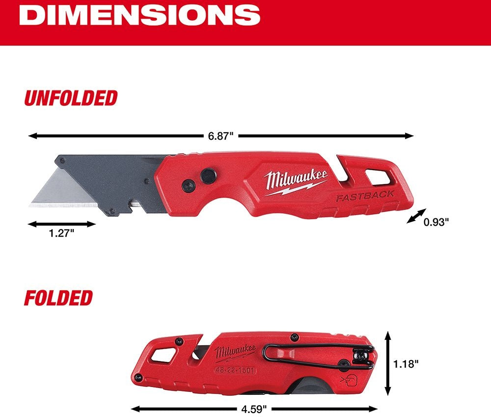 Milwaukee PROMO 48-22-1501 Fastback Folding Utility Knife (PROMO)