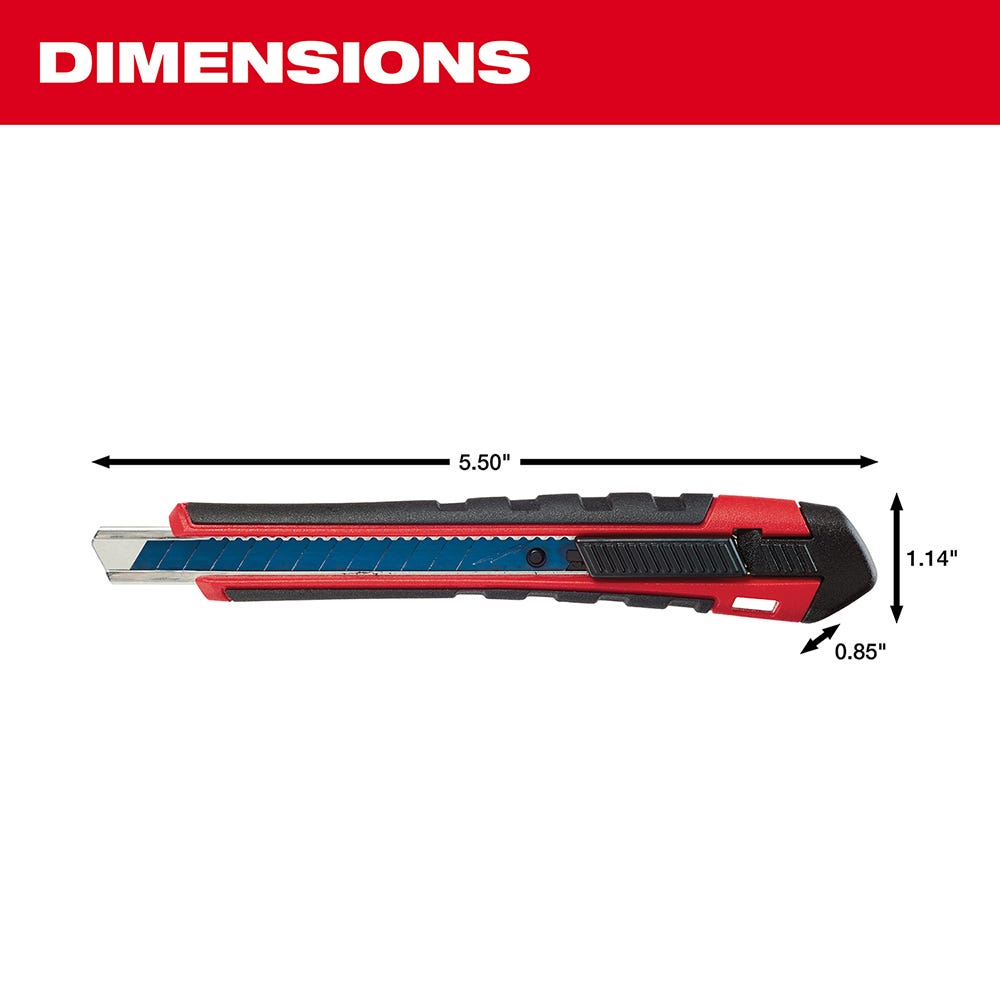Milwaukee 48-22-1960 9Mm Snap Off Knife With Precision Cut Blade