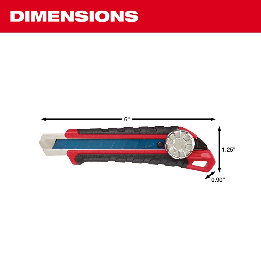 Milwaukee 48-22-1961 18Mm Snap Off Knife With Metal Lock And Precision Cut Blade