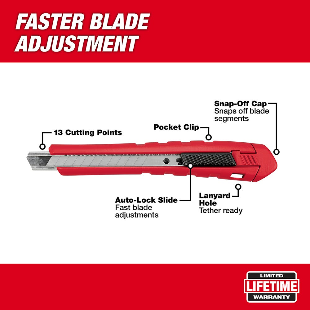 Milwaukee 48-22-1963 9Mm Snap Off Knife – Tool Nut