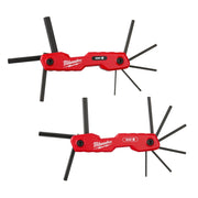 Milwaukee 48-22-2183 17-Key Folding Hex Key Sets - SAE/Metric