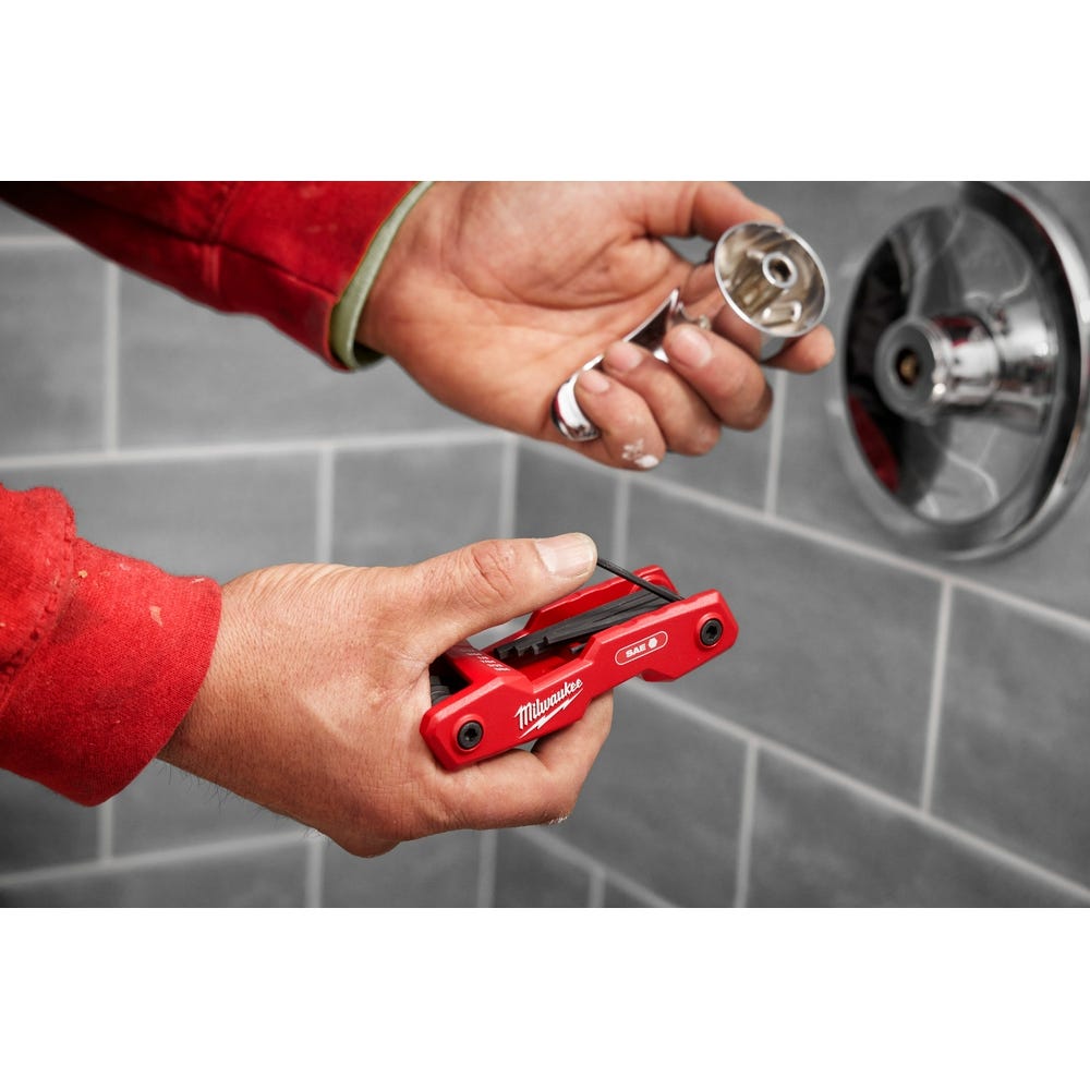 Milwaukee 48-22-2183 17-Key Folding Hex Key Sets - SAE/Metric