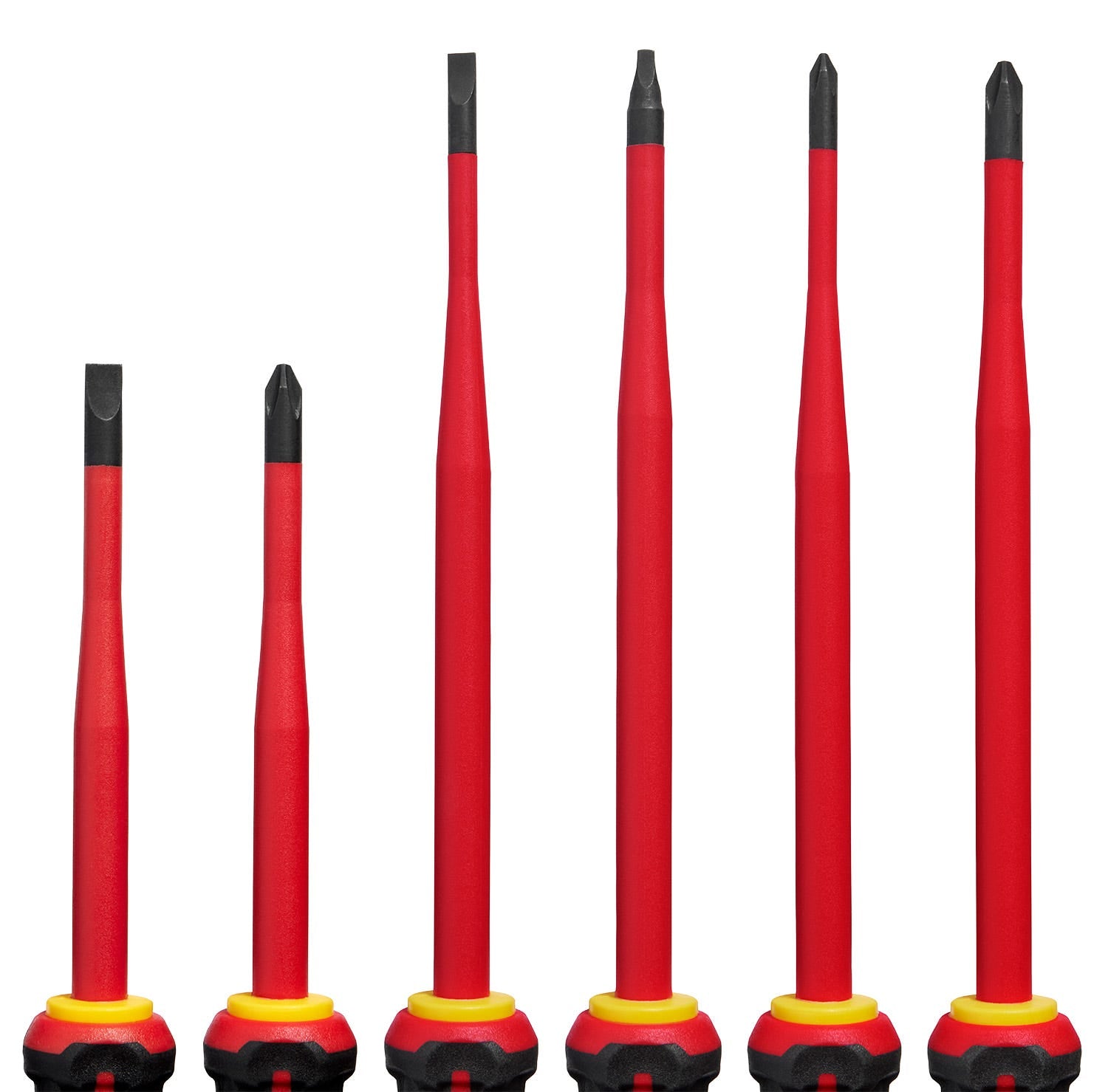 Milwaukee 48-22-2206 6pc 1000V Insulated Slim Tip Screwdriver Set