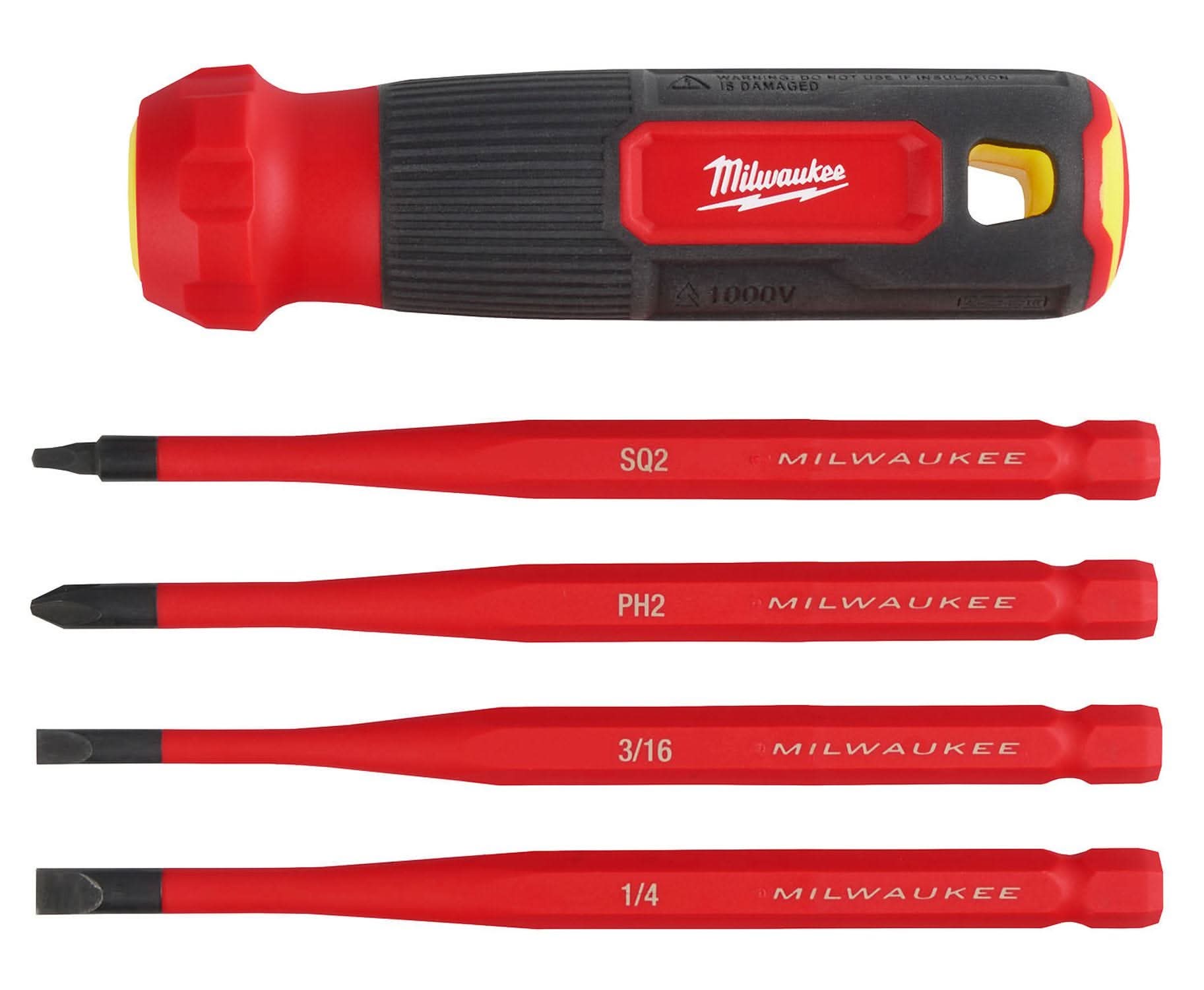 Milwaukee 48-22-2216 4-in-1 1000V Insulated Slim Tip Multi-Bit Screwdriver