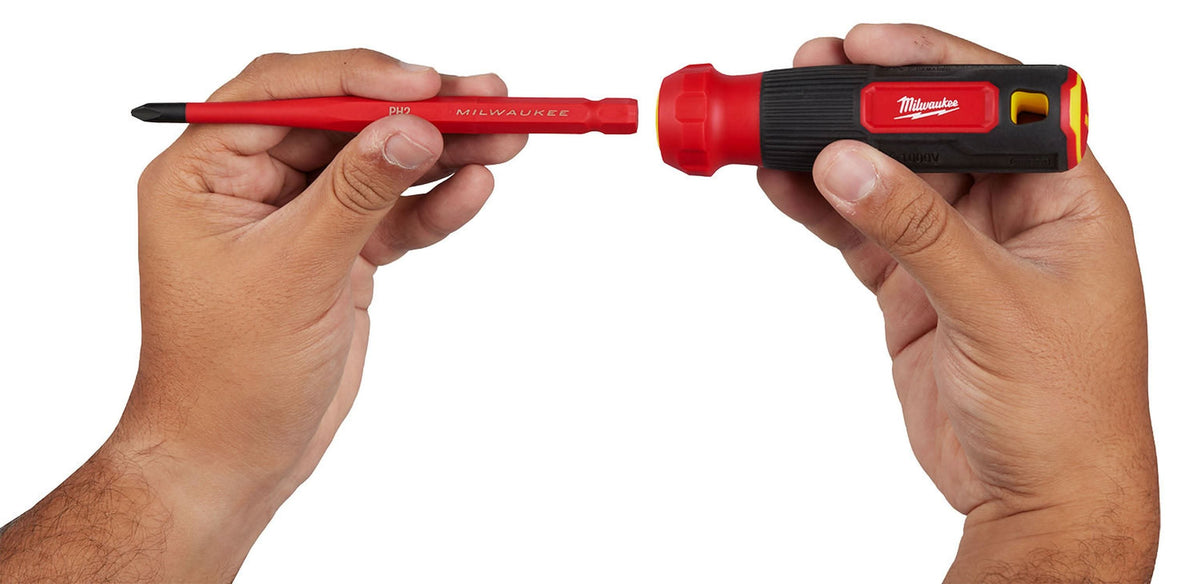 Milwaukee 48-22-2218 8-in-1 1000V Insulated Slim Tip Multi-Bit Screwdriver