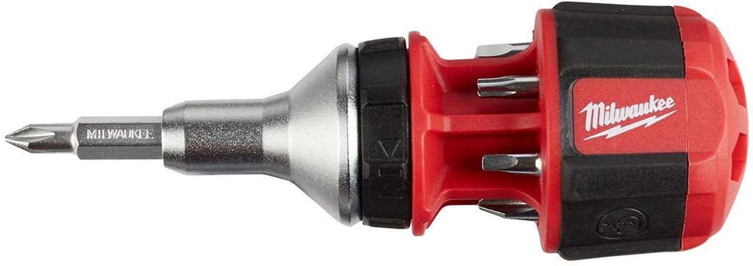 Milwaukee 48-22-2330 8-In-1 Compact Ratcheting Multi-Bit Driver