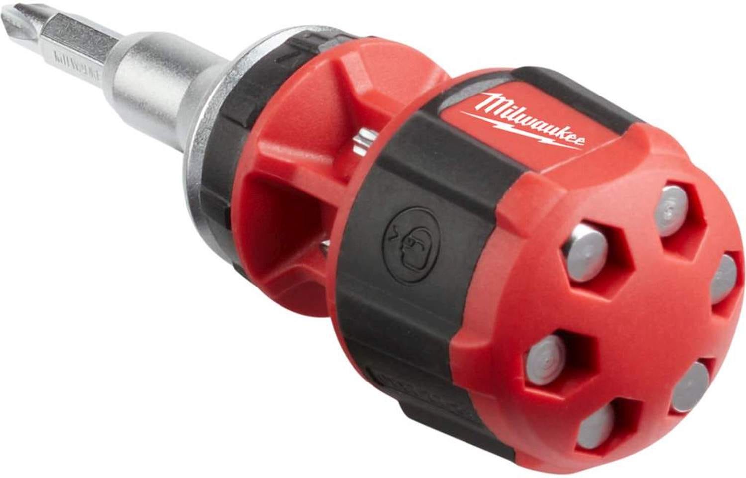 Milwaukee 48-22-2330 8-In-1 Compact Ratcheting Multi-Bit Driver