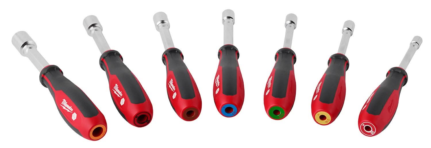 EZFLOW パウダー 他セット Milwaukee 48-22-2447 7pc SAE HOLLOWCORE Nut Driver Set – Tool Nut