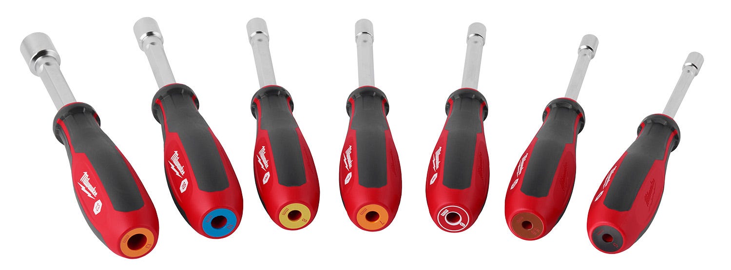 Milwaukee 48-22-2448 7pc Metric HOLLOWCORE Nut Driver Set
