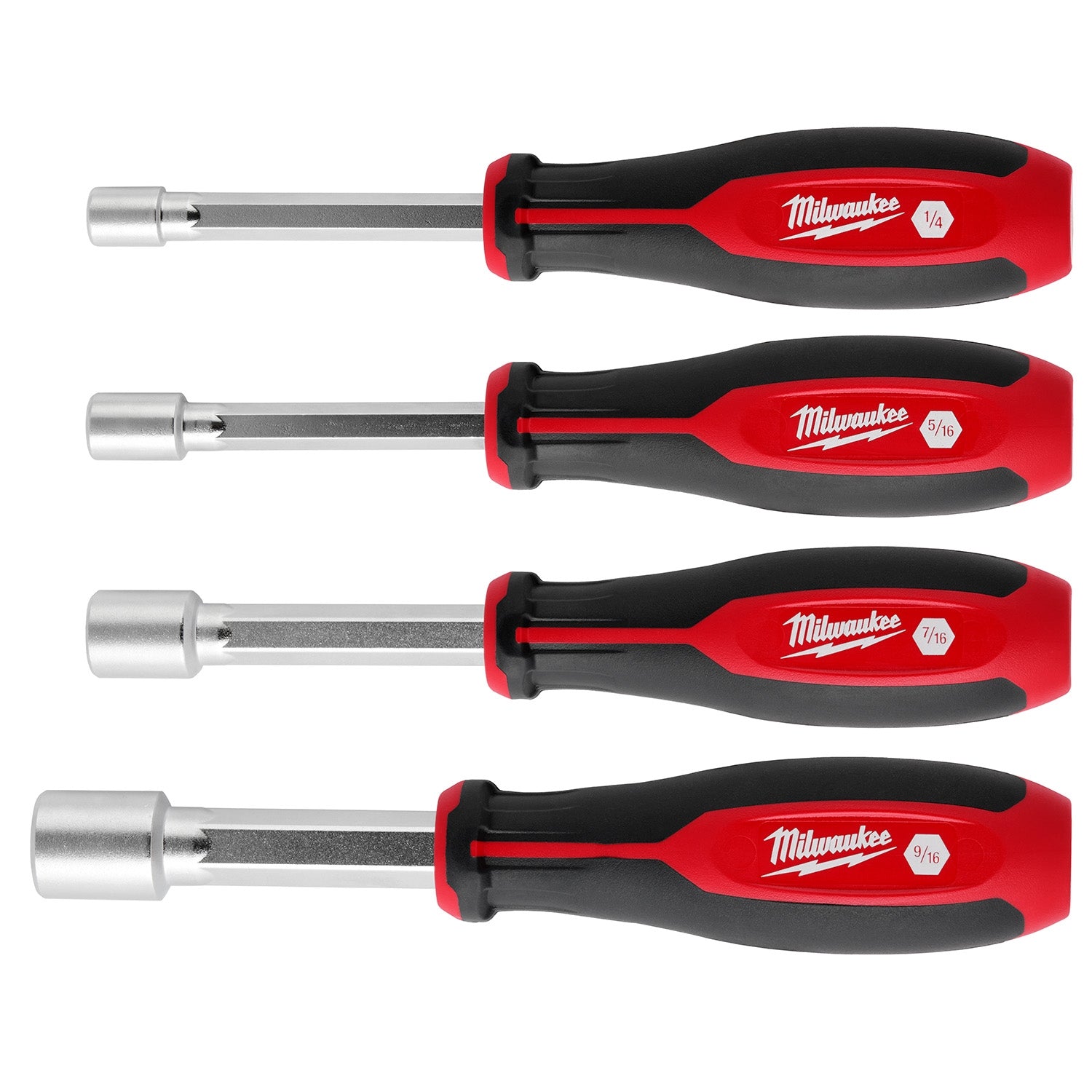 Milwaukee 48-22-2544 4pc SAE HOLLOWCORE Magnetic Nut Driver Set