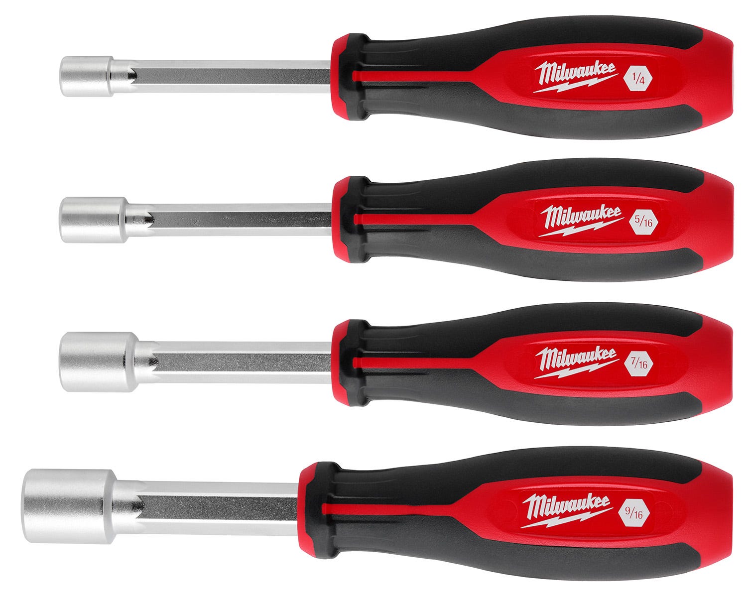 Milwaukee 48-22-2544 4pc SAE HOLLOWCORE Magnetic Nut Driver Set