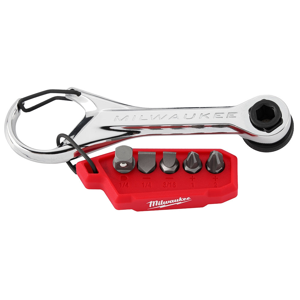 Milwaukee 48-22-2950 7-in-1 Multi-Bit Mini Ratchet (FREE Shipping)