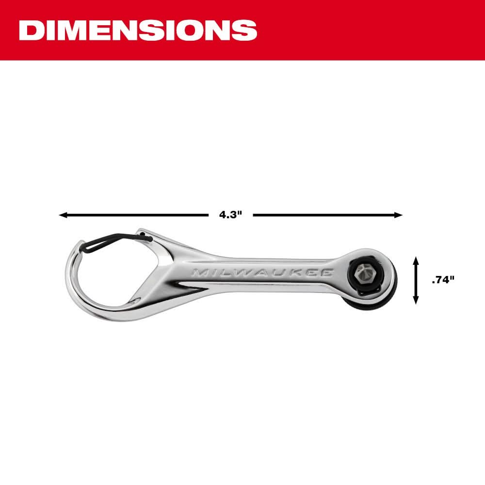 Milwaukee 48-22-2950 7-in-1 Multi-Bit Mini Ratchet – Tool Nut