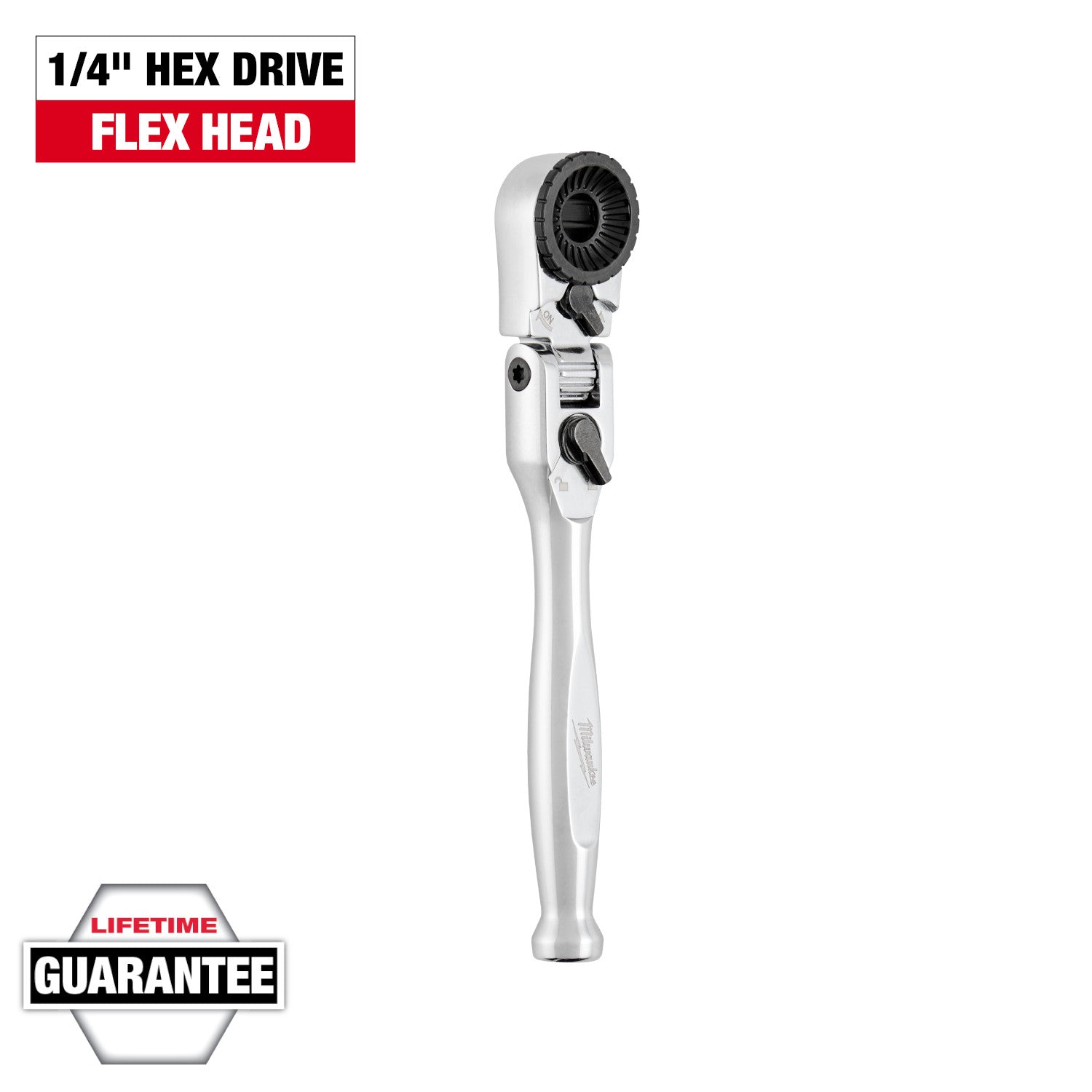 Milwaukee 1/4-in. Hex Drive Mini Flex Head Bit Ratchet (48-22-2951)