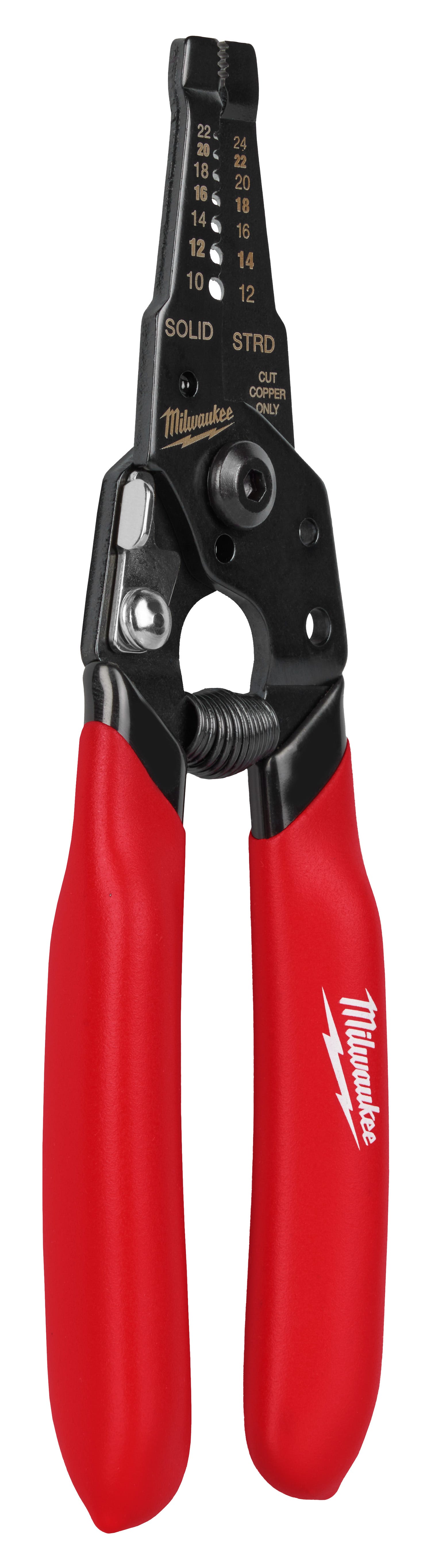 Milwaukee 48-22-3043 10-24 AWG Compact Dipped Grip Wire Stripper & Cutter