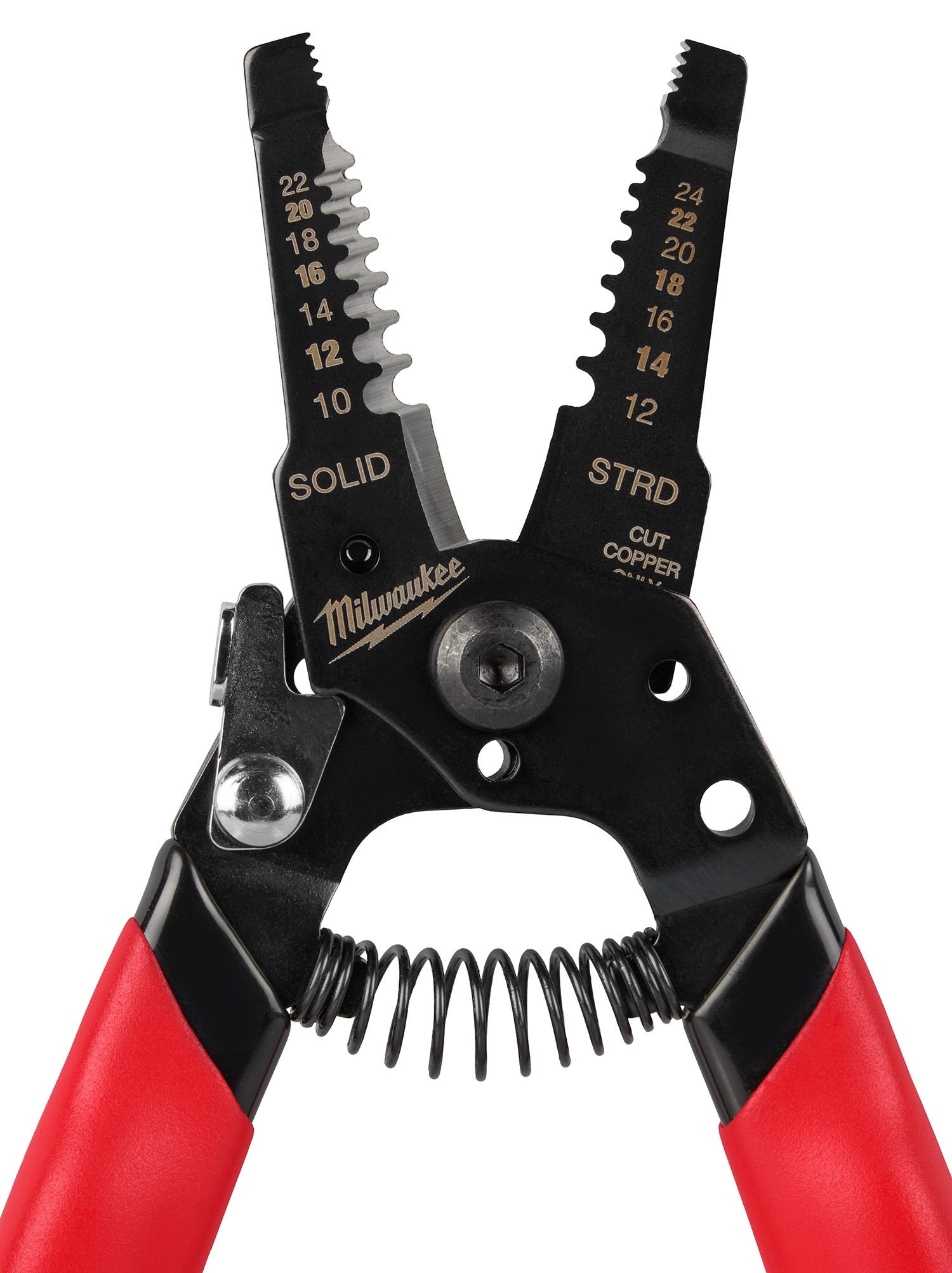 Milwaukee 48-22-3043 10-24 AWG Compact Dipped Grip Wire Stripper & Cutter