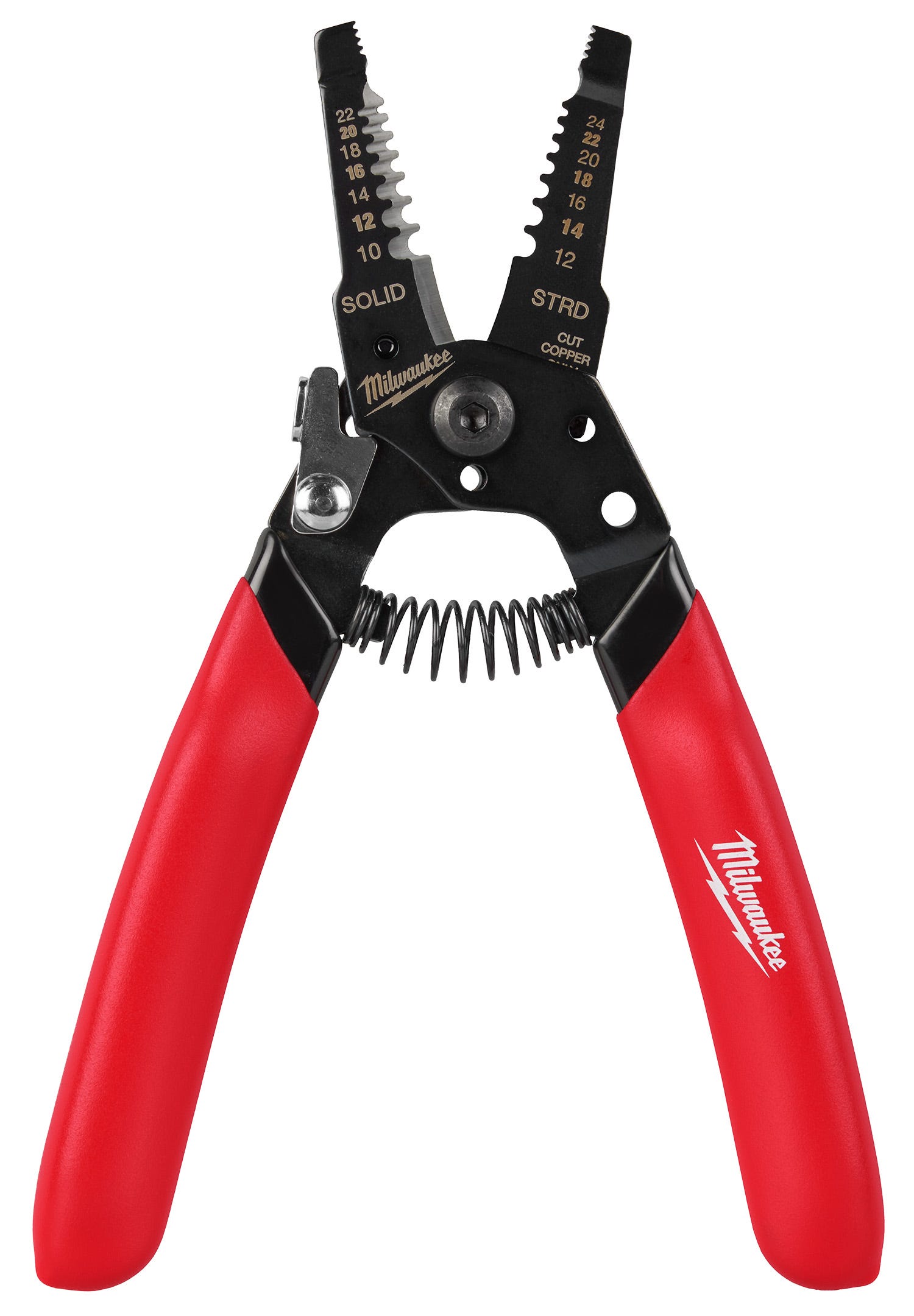 Milwaukee 48-22-3043 10-24 AWG Compact Dipped Grip Wire Stripper & Cutter