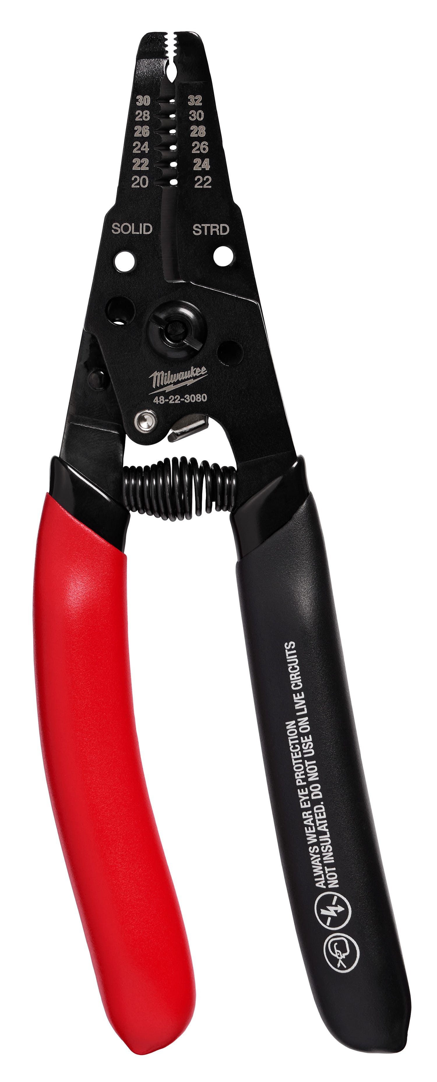 Milwaukee 48-22-3080 20-32 AWG LOW VOLTAGE DIPPED GRIP WIRE STRIPPER & CUTTER