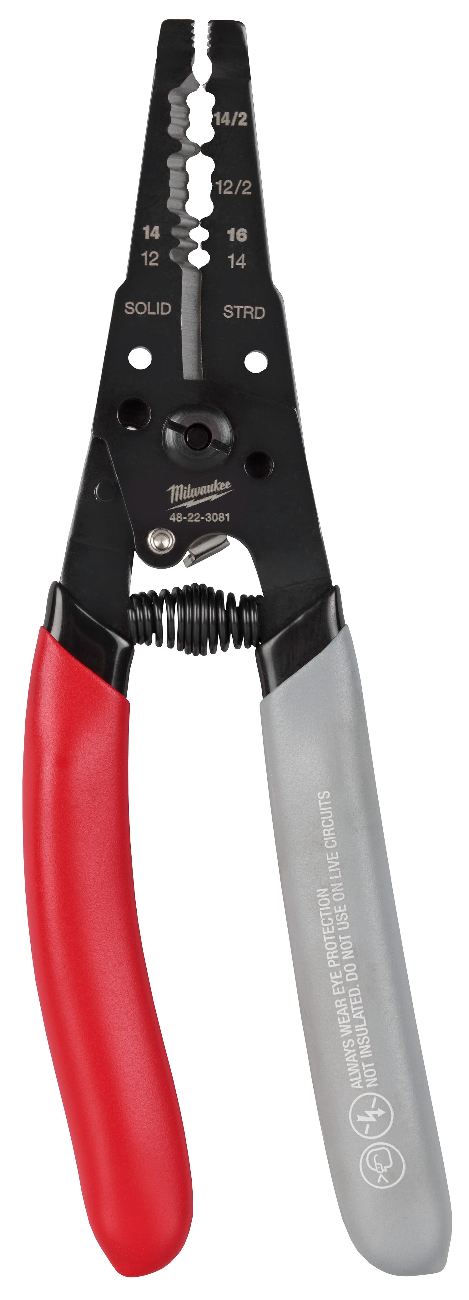 Milwaukee 48-22-3081 12-16 AWG NM Dipped Grip Wire Stripper & Cutter