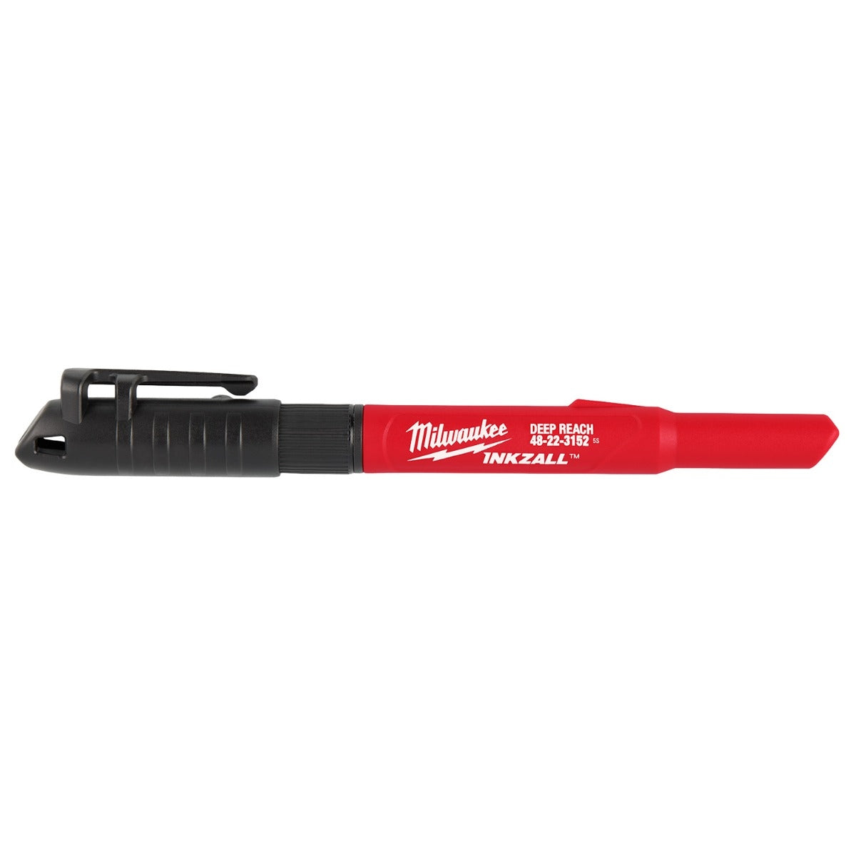 Milwaukee 48-22-3152 INKZALL 2IN1 Deep Reach Ultra Fine Point Black Jobsite Marker