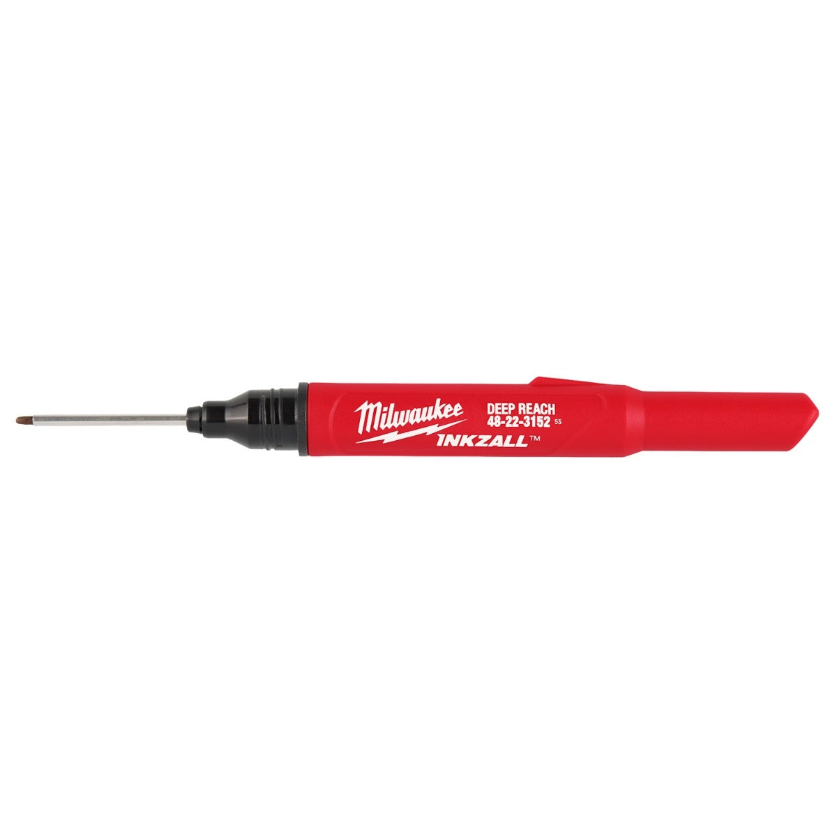 Milwaukee 48-22-3152 INKZALL 2IN1 Deep Reach Ultra Fine Point Black Jobsite Marker