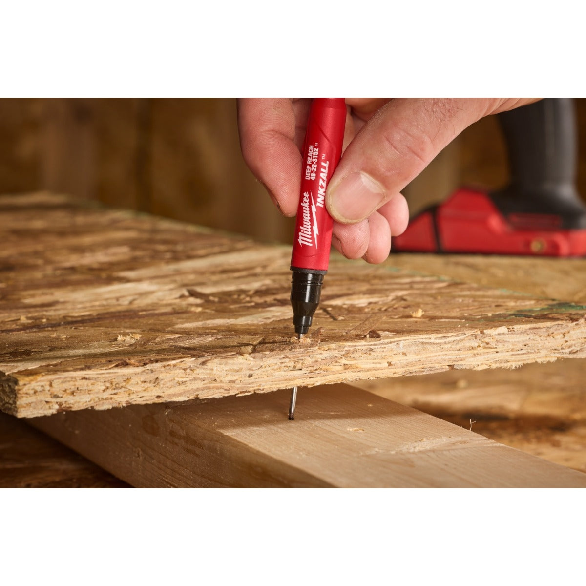 Milwaukee 48-22-3152 INKZALL 2IN1 Deep Reach Ultra Fine Point Black Jobsite Marker