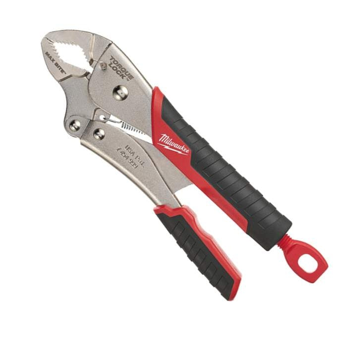 Milwaukee 48-22-3710 10" Gripped Curved Jaw Locking Pliers with MAXBITE
