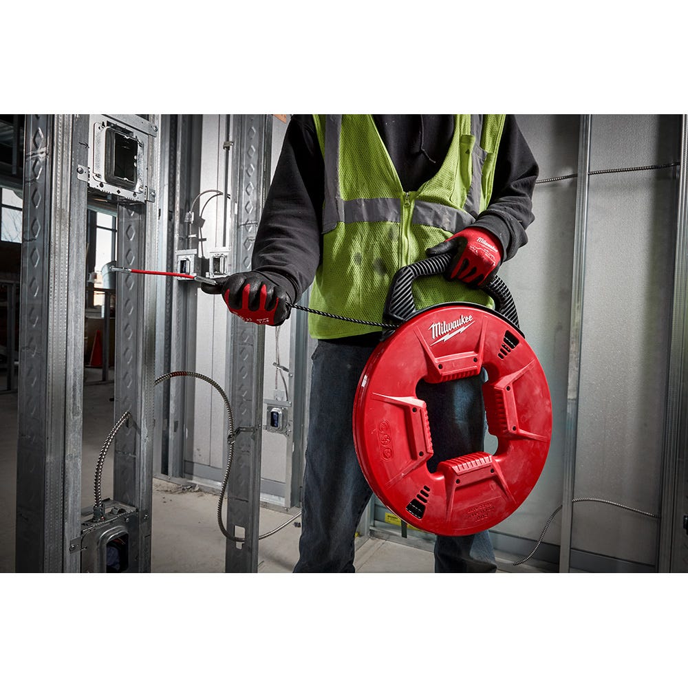 Milwaukee 48-22-4197 200' Polyester Fish Tape w/ Flexible Metal Leader