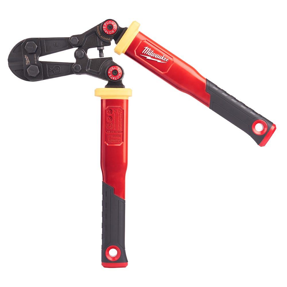 Milwaukee 48-22-4218 18-inch Fiberglass Bolt Cutter with PIVOTMOVE Rotating Handles