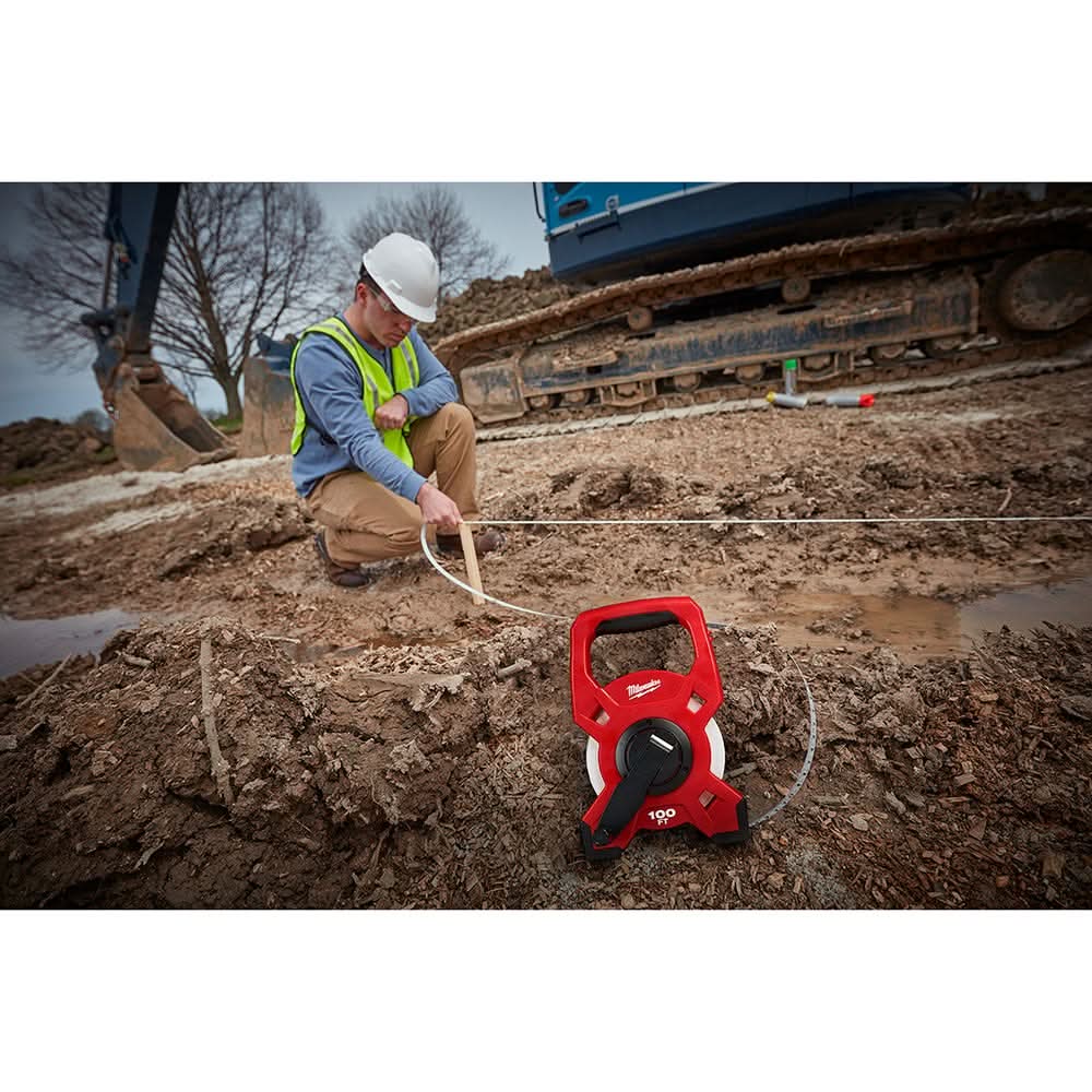 Milwaukee 48-22-5301 100Ft Fiberglass Open Reel Long Tape