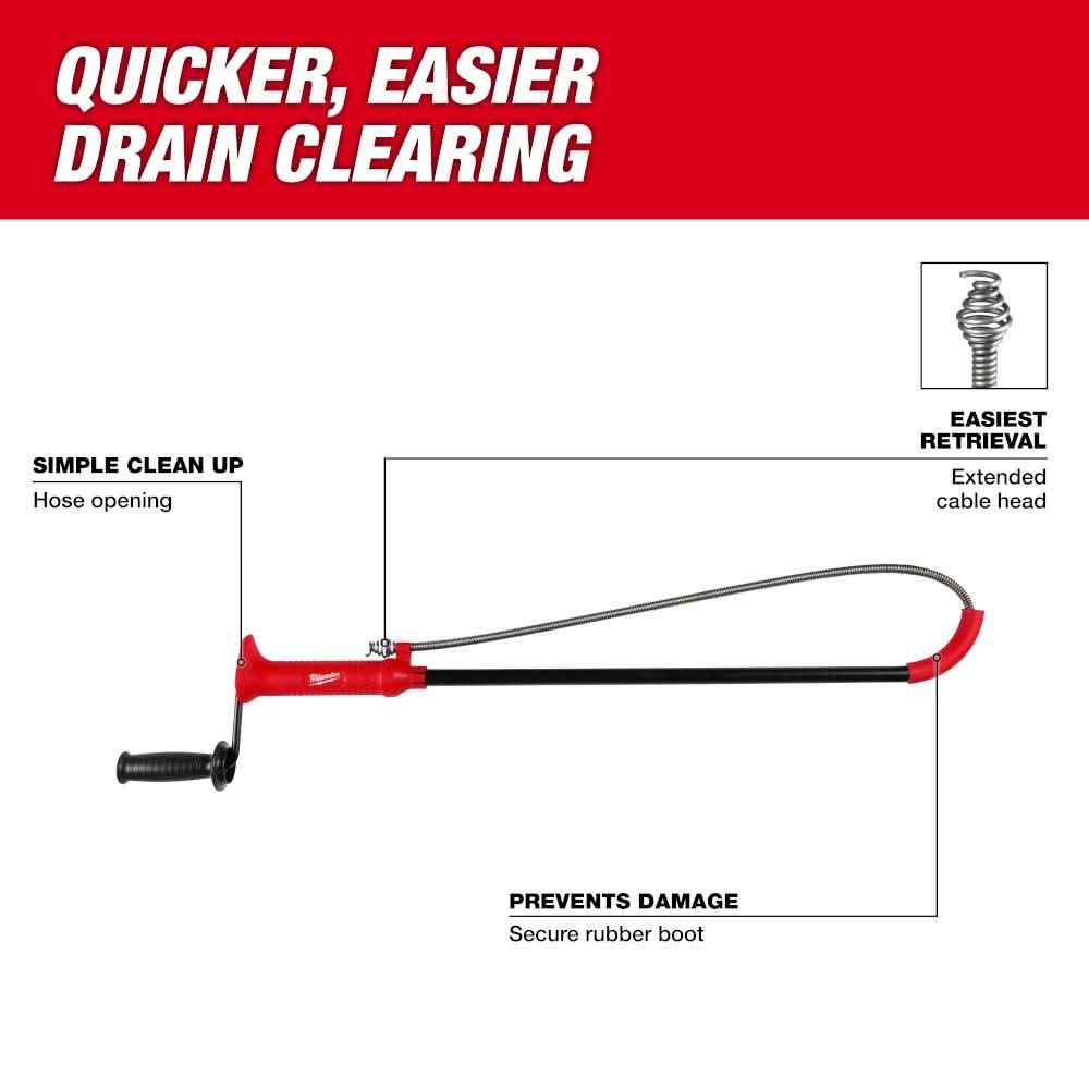 Milwaukee 48-22-5765 3' Toilet Auger