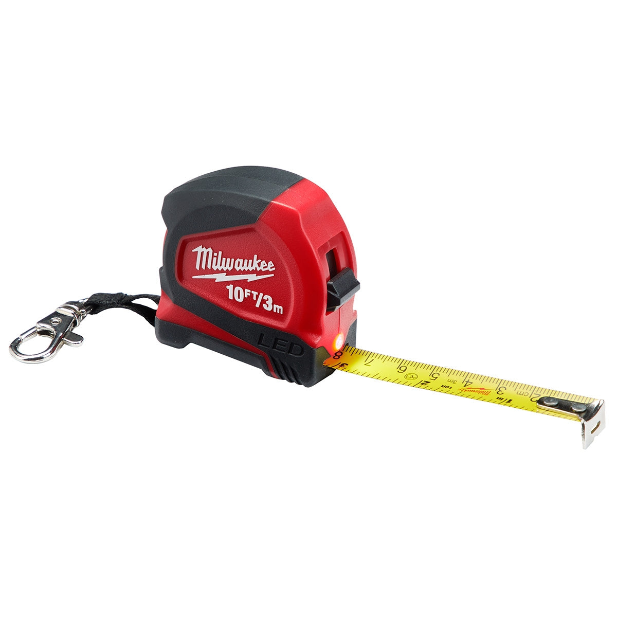 Milwaukee 48-22-6601 Milwaukee 10ft / 3m Keychain Tape Measure with LED