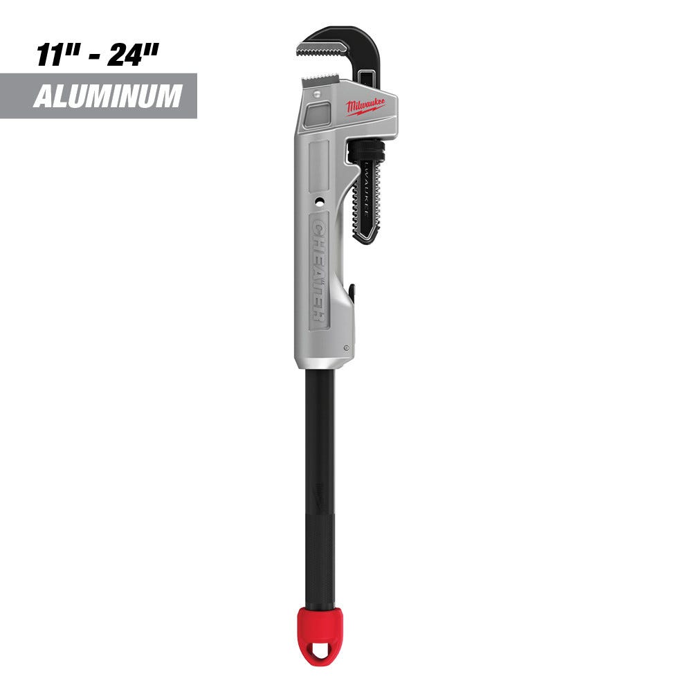 Milwaukee 48-22-7318 CHEATER Aluminum Extendable 11-inch-to-24-inch Pipe Wrench