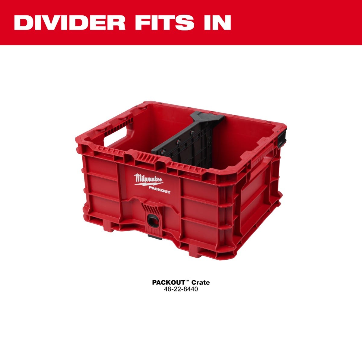 みゅうデコケース Milwaukee 48-22-8040 Divider for PACKOUT Crate – Tool Nut
