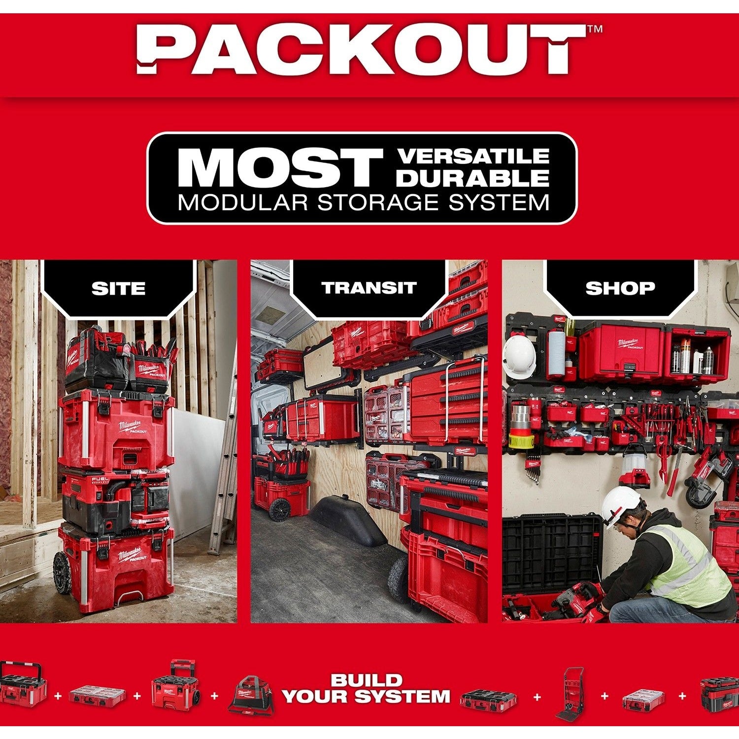 Milwaukee 48-22-8062 Small Bin Set for PACKOUT Shop Storage System, 2-Pack