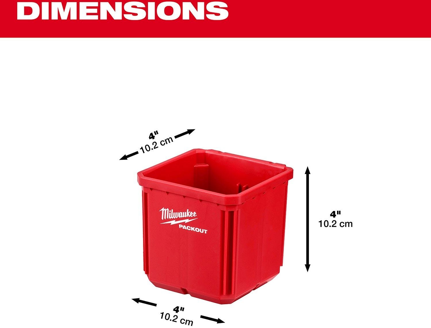 Milwaukee 48-22-8062 Small Bin Set for PACKOUT Shop Storage System, 2-Pack