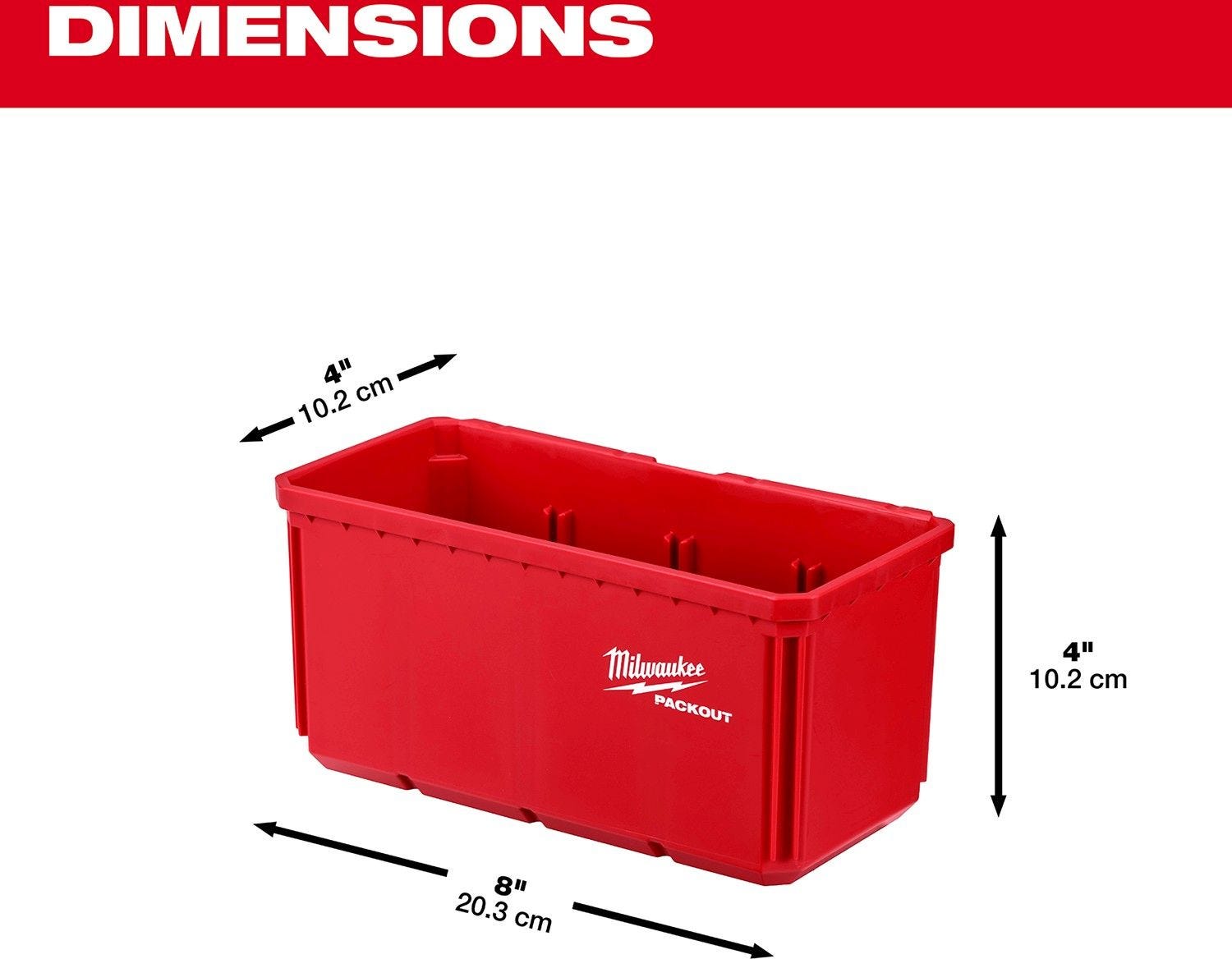 Milwaukee 48-22-8063 Large Bin Set for PACKOUT Shop Storage System, 2-Pack