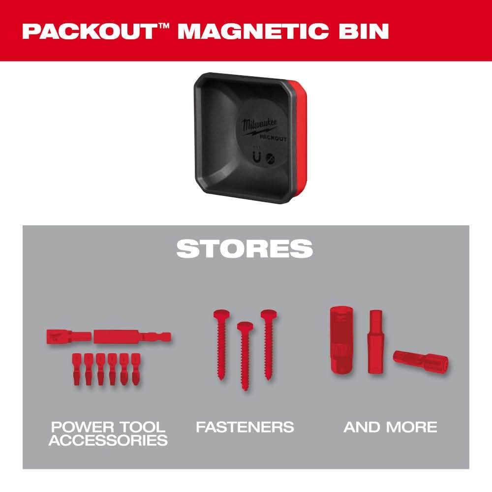 Milwaukee 48-22-8070 PACKOUT Magnetic Bin – Tool Nut