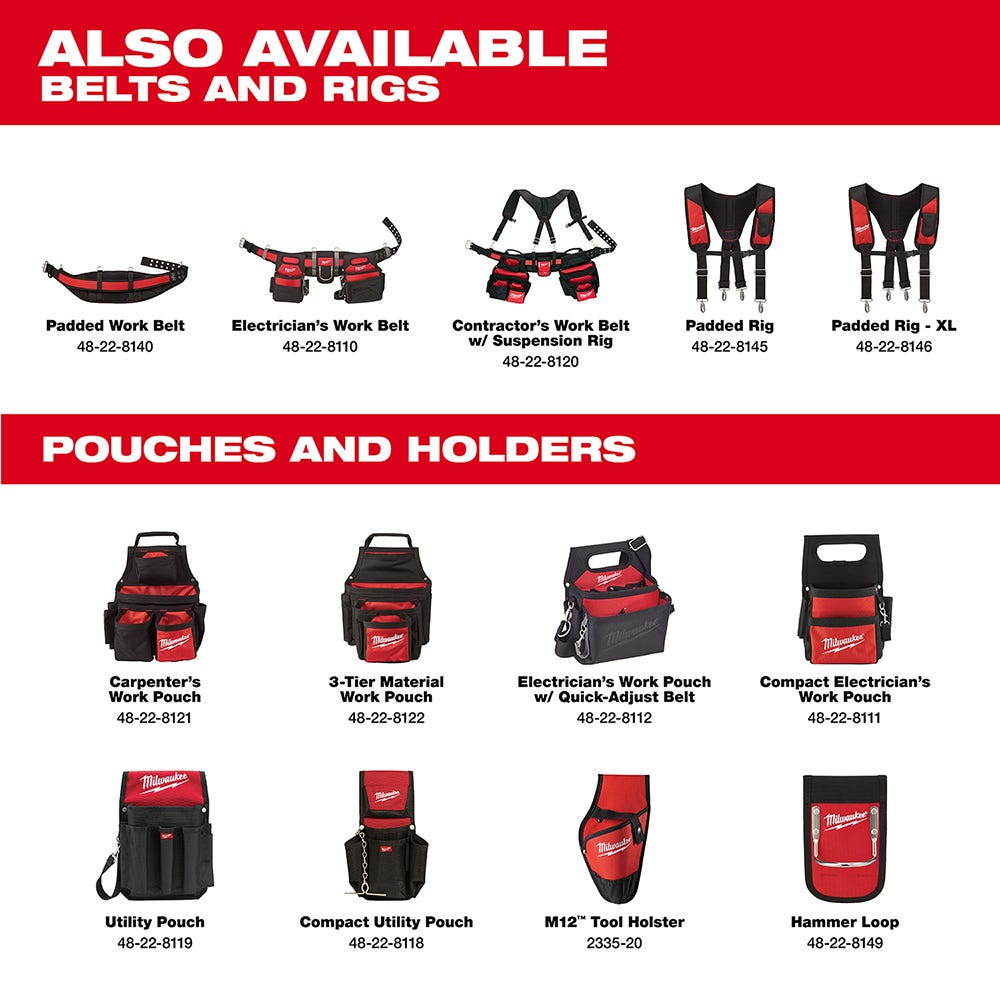 Milwaukee 48-22-8140 Padded Work Belt