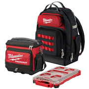 Milwaukee 48-22-8201 Ultimate Jobsite Backpack, PACKOUT Cooler and PACKOUT Organizer Value Bundle