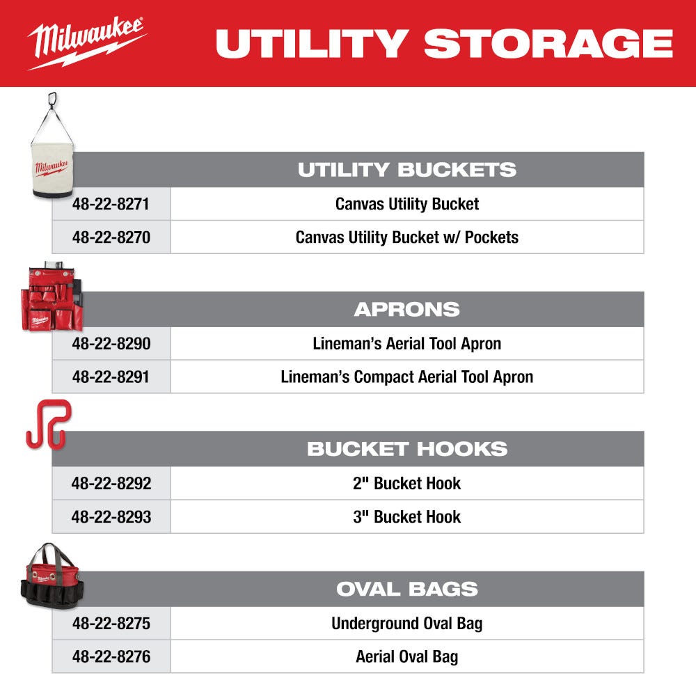 Milwaukee 48-22-8275 Underground Oval Bag