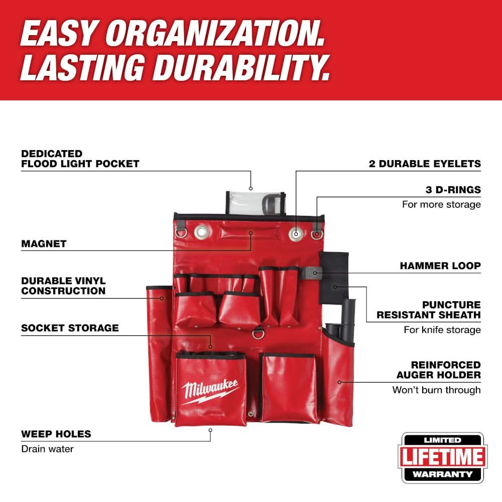 Milwaukee 48-22-8291 Lineman's Compact Aerial Tool Apron