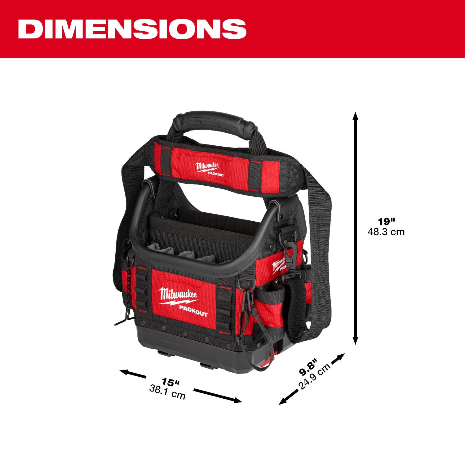 Milwaukee 48-22-8311 PACKOUT 10" Structured Tote