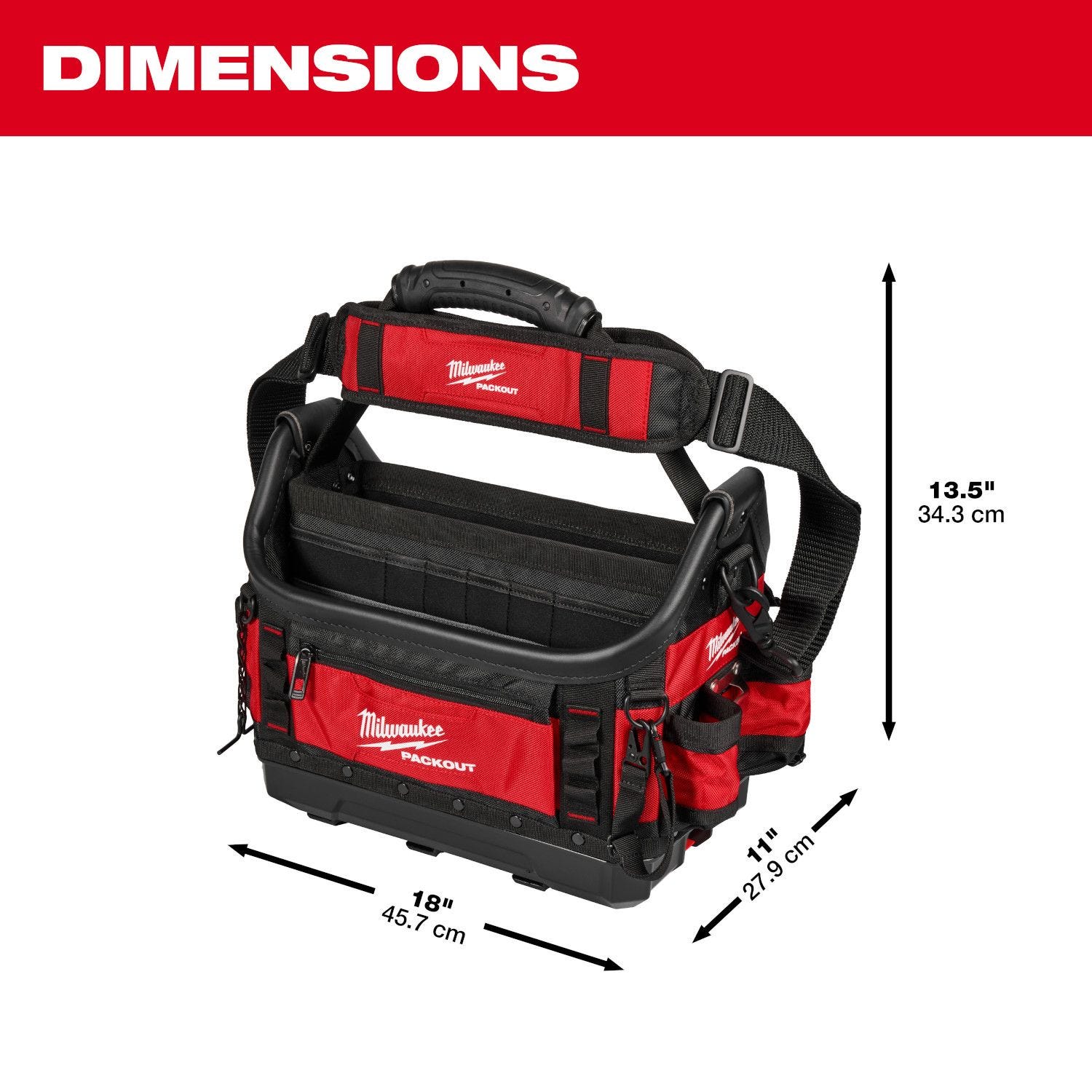 Milwaukee 48-22-8317 PACKOUT 15 in. Structured Tote