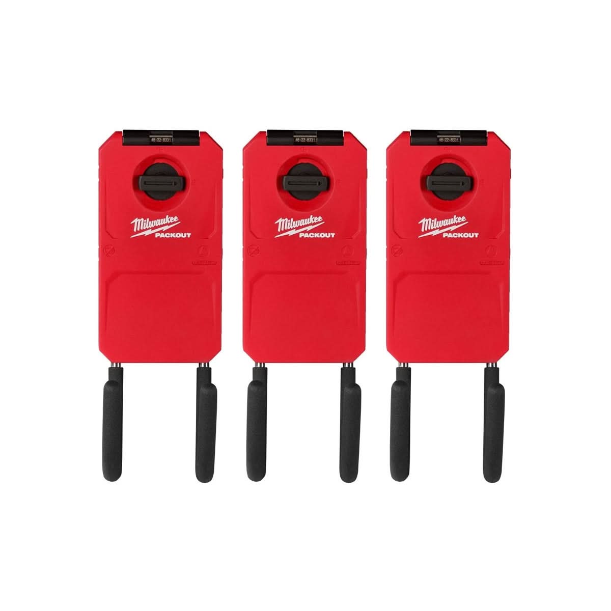 Milwaukee PACKOUT 6-in Curved Hook, 3-Pack