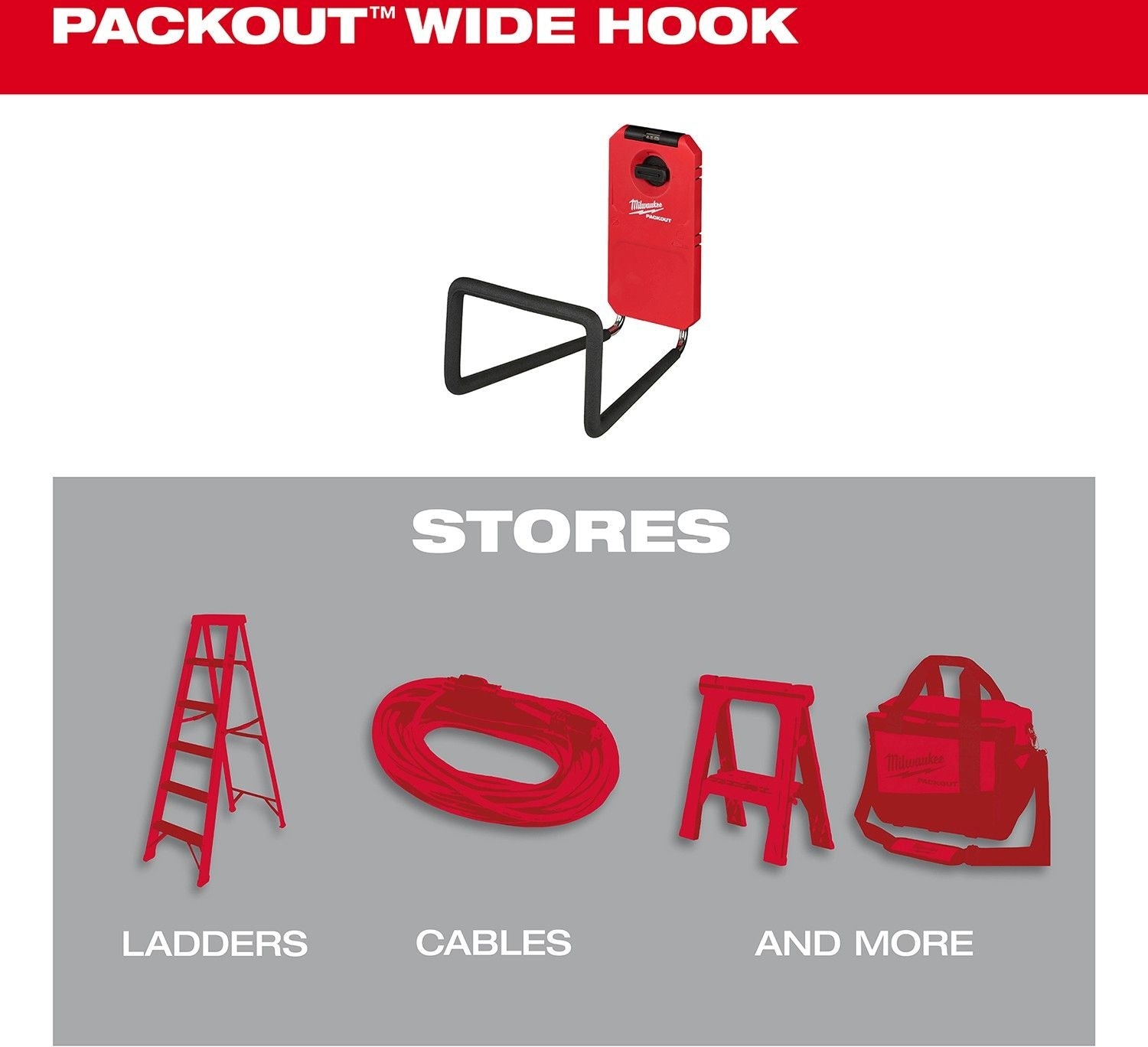 Milwaukee 48-22-8332 PACKOUT Wide Hook