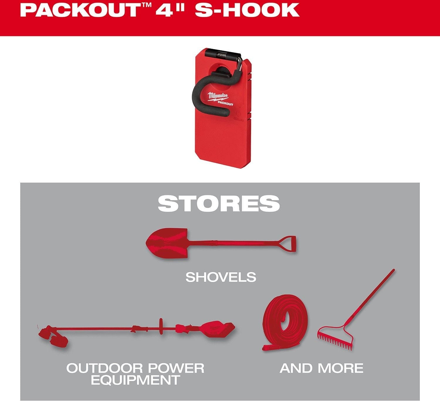 Milwaukee 48-22-8333 PACKOUT 4-in S-Hook