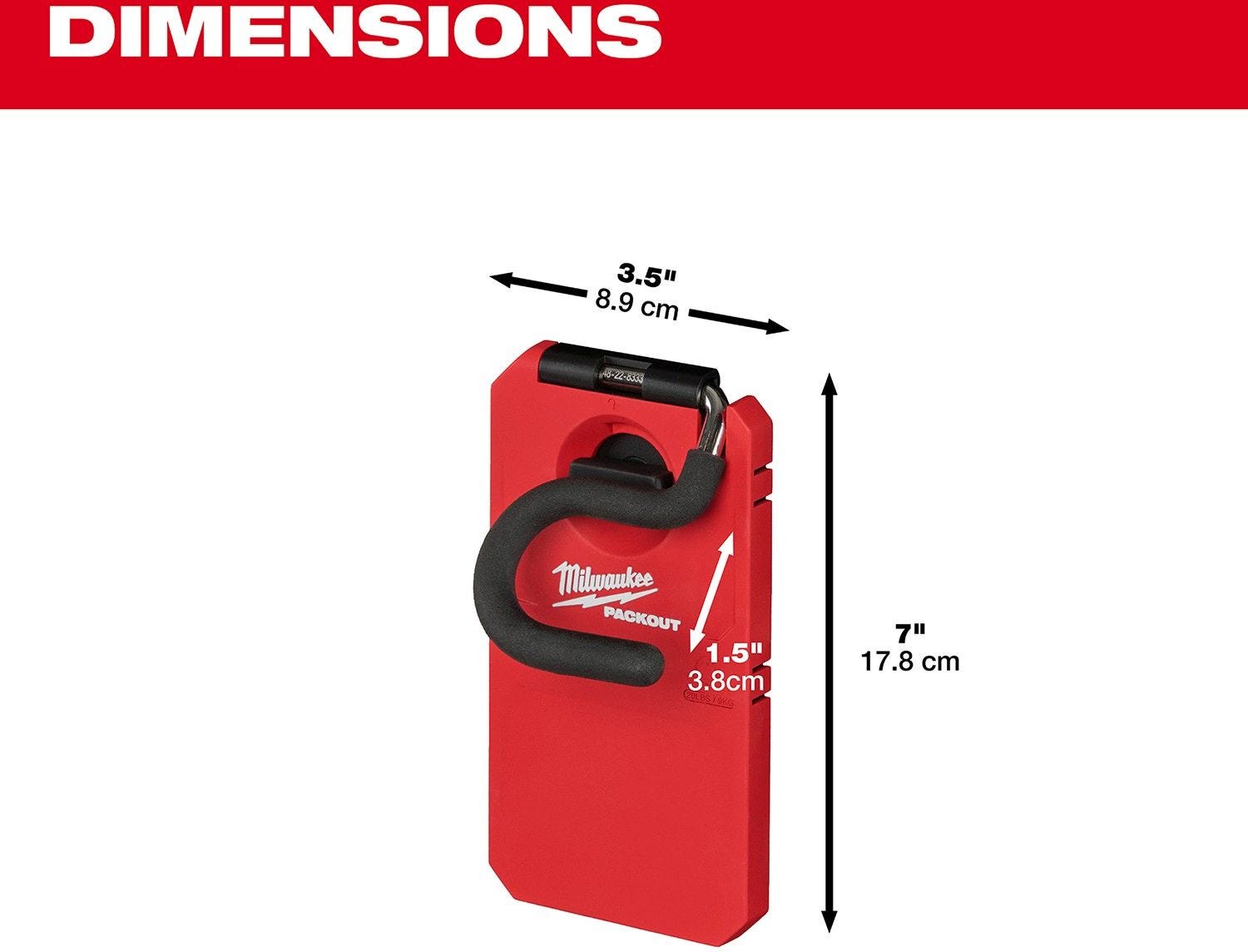 Milwaukee 48-22-8333 PACKOUT 4-in S-Hook