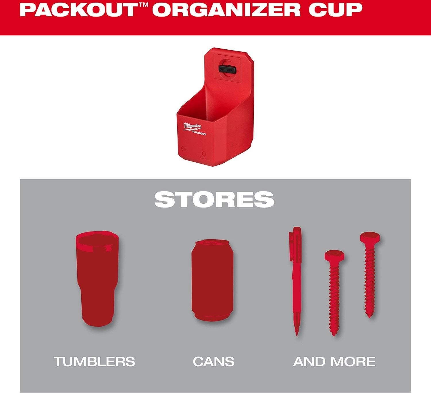 Milwaukee 48-22-8336 PACKOUT Organizer Cup Bin